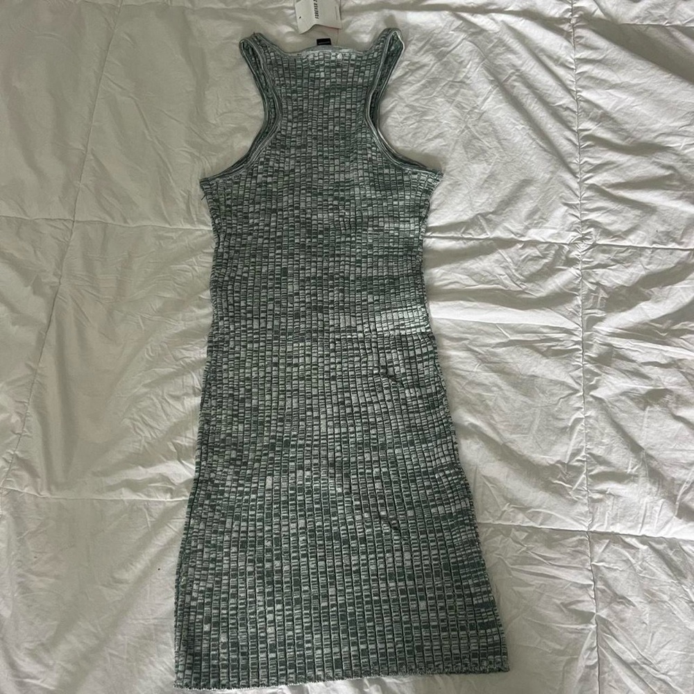 Forever 21 Textured Green Midi Dress
